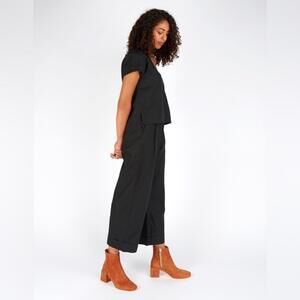 Ali Golden Raw Silk Roll Cuff Pant